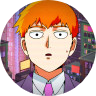 An image of Reigen Arataka (Mob Psycho 100) with enhanced colours