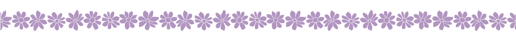 A purple flower divider
